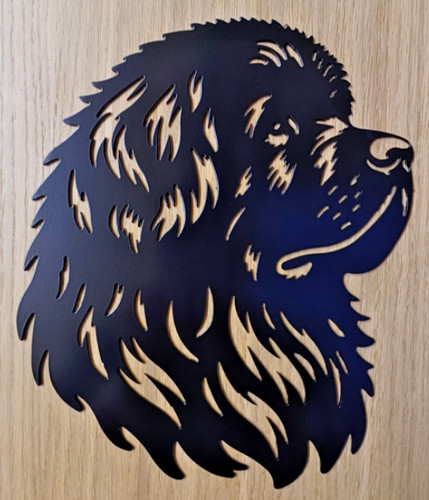 Dog head metal wall art - dog,