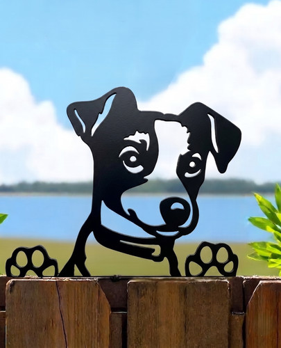 Rusty metal jack russell - jack,