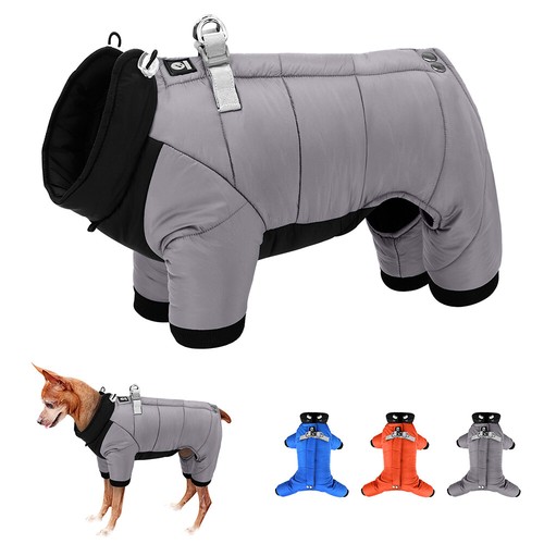 Warm dog jumpsuit - jumpsuit, waterproof