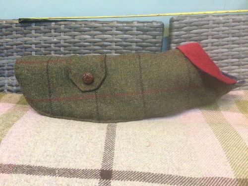 Tweed dog coat small size - small,