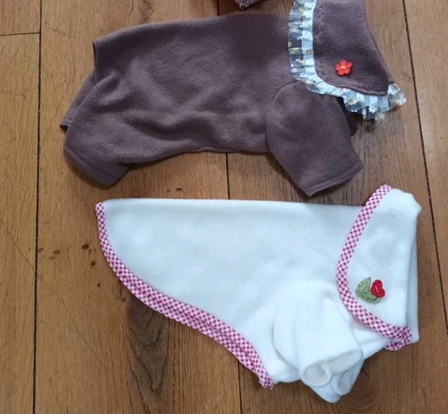 Handmade fleece dog - x,